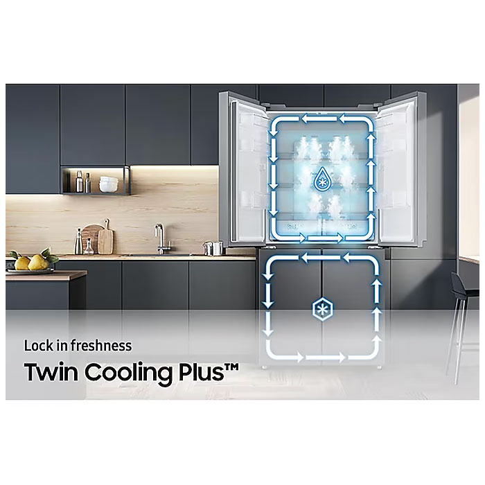 Samsung Kulkas Side by Side Twin Cooling Plus 511 L - RF48A4010B4